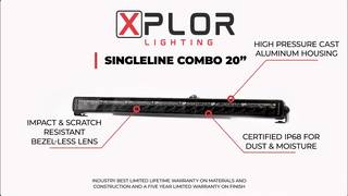 Go Rhino XPLOR Lighting - 20" SINGLELINE COMBO Light Bar