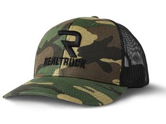 RealTruck Camo & Black R Trucker Hat