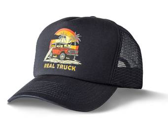 RealTruck Black Beach Bum Foam Trucker Hat