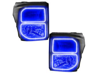 Oracle Black OE Style Blue Halo Headlights