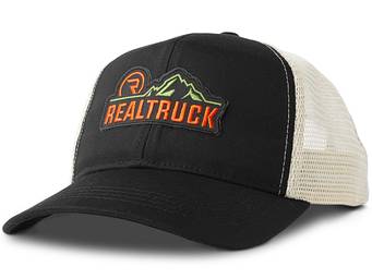 RealTruck Black & Green Front Range Trucker Hat