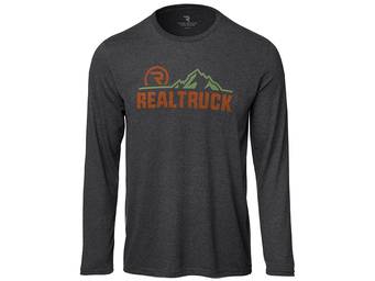 RealTruck Men's Heather Black Front Range Long Sleeve T-Shirt