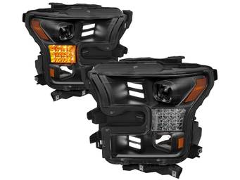 Anzo Black Sequential Signal DRL Projector Headlights