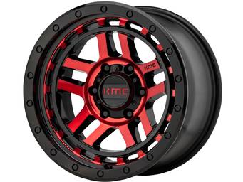 KMC Black & Red KM540 Recon Wheels