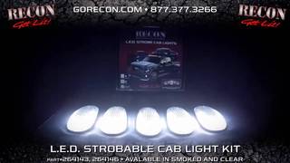 RECON Strobing Cab Roof Lights Part # 264146BKS Dodge RAM 03-16