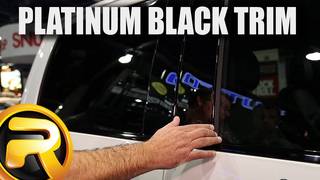 Putco Black Platinum Pillar Post Trim and Window Trim at SEMA 2015