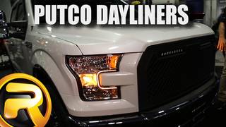 Putco SwitchBack Dayliners LED Headlight Strips at SEMA 2015