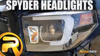 Spyder Black Headlights with Light Bar DRL Fast Facts