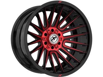 XF Offroad Gloss Black & Red XF-234 Wheels